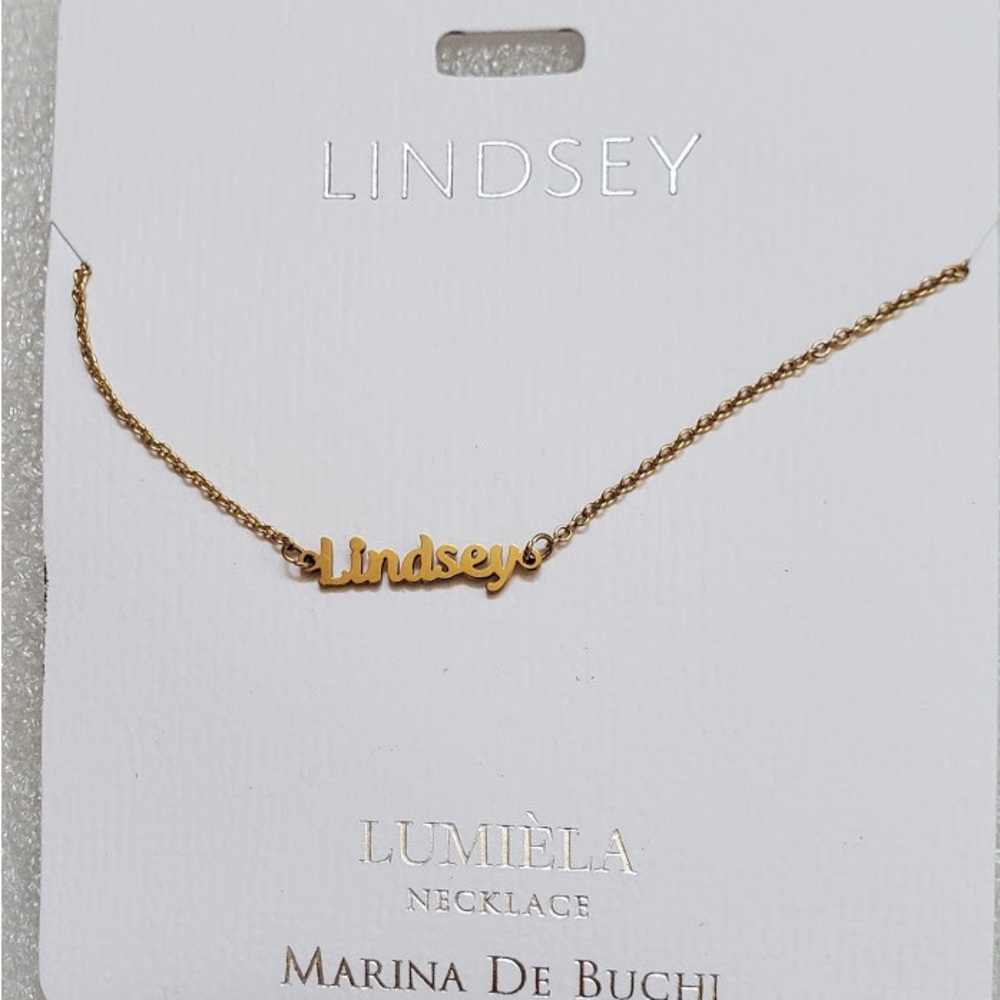 “Lindsey” Gold Necklace